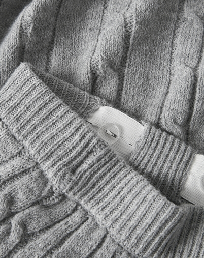 Name It - NKFNessa Knit Nederdel - Grey Melange
